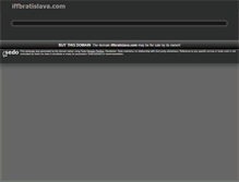 Tablet Screenshot of iffbratislava.com